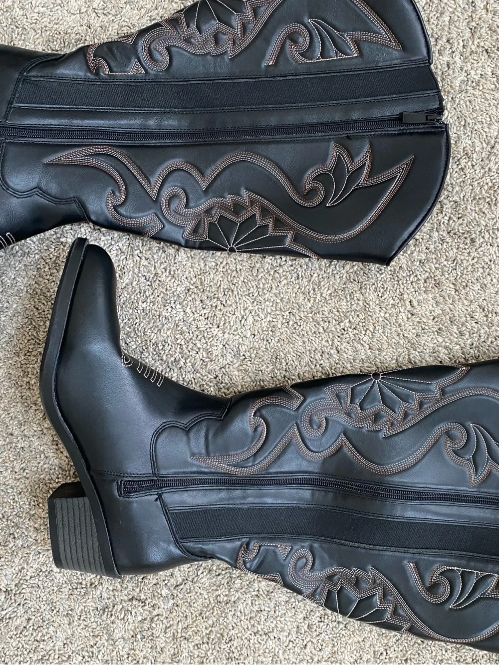 NEW ✨ Torrid Tall Western Knee Boot (Wide width and calf) size 8.5 Black